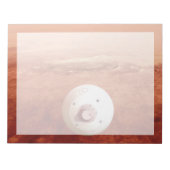 忍耐強いローバーが火星に降下するエアロシェル ノートパッド (正面)