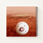 忍耐強いローバーが火星に降下するエアロシェル ノートブック (裏面)