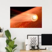 忍耐強いローバーが火星に降下するエアロシェル ポスター (ホームオフィス)