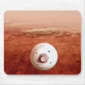 忍耐強いローバーが火星に降下するエアロシェル マウスパッド (正面)