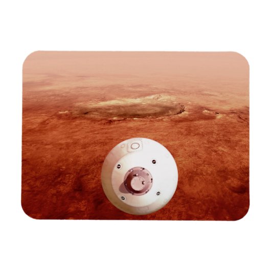忍耐強いローバーが火星に降下するエアロシェル マグネット (横)