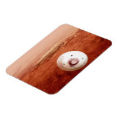 忍耐強いローバーが火星に降下するエアロシェル マグネット (左側)