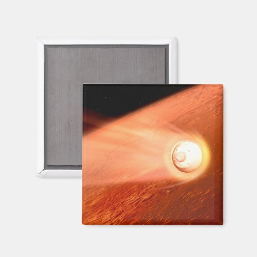 忍耐強いローバーが火星に降下するエアロシェル マグネット (正面/裏面)