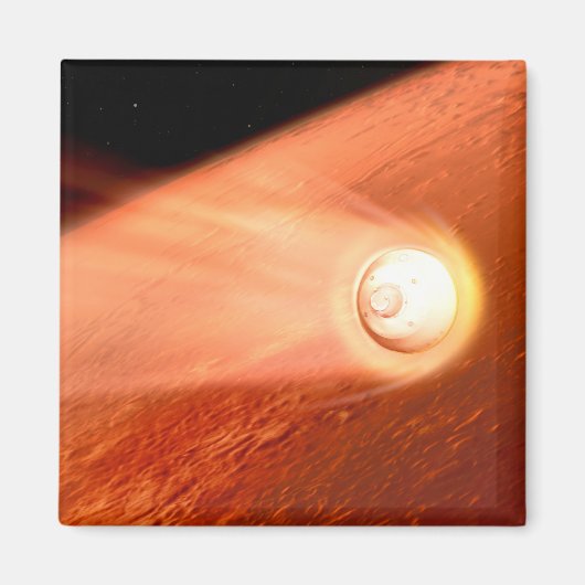 忍耐強いローバーが火星に降下するエアロシェル マグネット (正面)