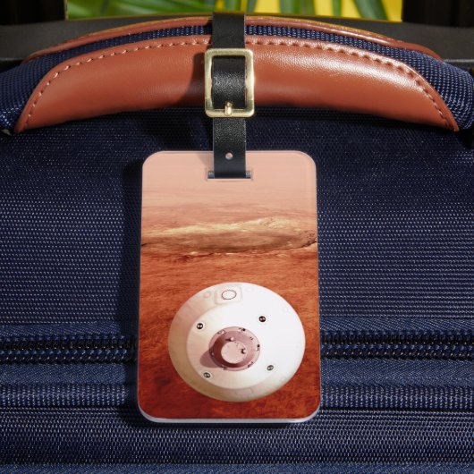 忍耐強いローバーが火星に降下するエアロシェル ラゲッジタグ (正面インサイチュ2)