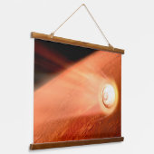 忍耐強いローバーが火星に降下するエアロシェル 吊り下げ型タペストリー (傾斜あり)