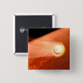 忍耐強いローバーが火星に降下するエアロシェル 缶バッジ (正面&裏面)