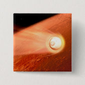 忍耐強いローバーが火星に降下するエアロシェル 缶バッジ (正面)