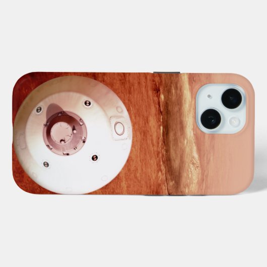 忍耐強いローバーが火星に降下するエアロシェル Case-Mate iPhoneケース (裏面 (横))