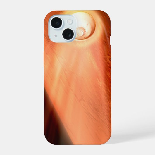 忍耐強いローバーが火星に降下するエアロシェル iPhone 15ケース (裏面)