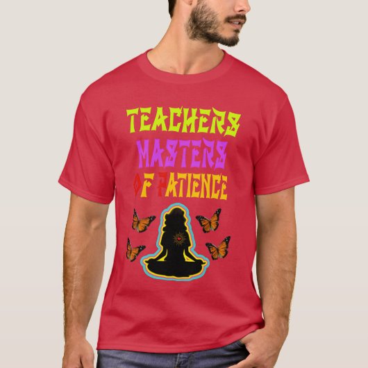 忍耐強い先生は偉大なり 少年 Tシャツ (正面)