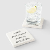 忍耐強い大理石コースターで ストーンコースター (横)