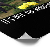 忍耐強い象やる気を起こさせる引用文ポスター ポスター (角)