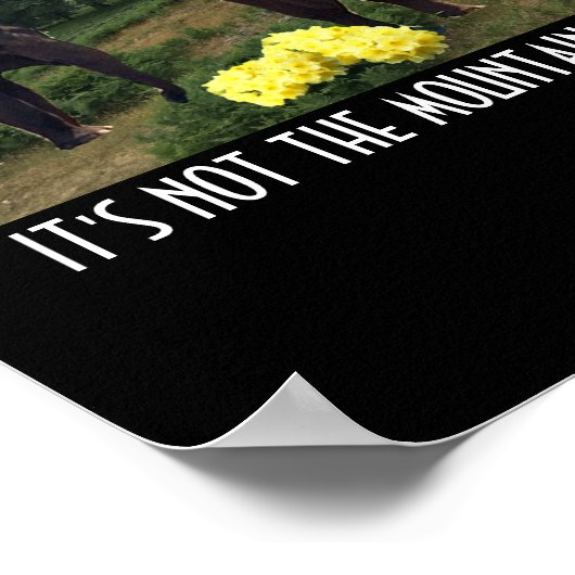 忍耐強い象やる気を起こさせる引用文ポスター ポスター (角)