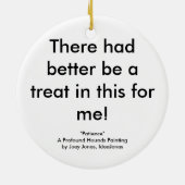 忍耐強いEskieの深遠な猟犬のオーナメント セラミックオーナメント (裏面)