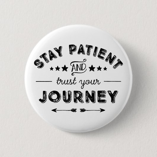 忍耐強く旅を信頼 缶バッジ (正面)