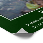 忍耐性孔子引用文感動的亀 ポスター (角)