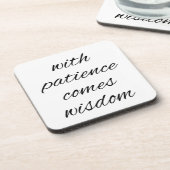 忍耐懸命プラスチックコースター コースター (左側)