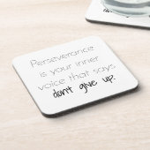 忍耐懸命プラスチックコースター コースター (左側)