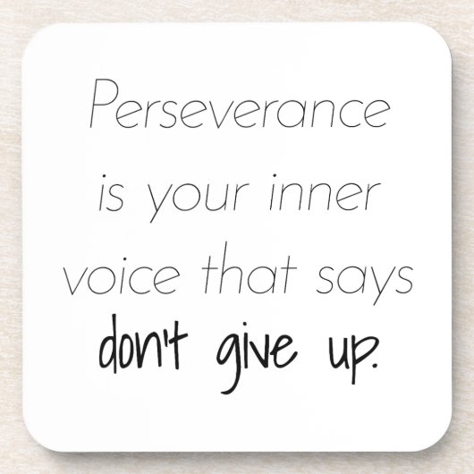 忍耐懸命プラスチックコースター コースター (正面)