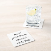 忍耐紙コースター スクエアペーパーコースター (インサイチュ)