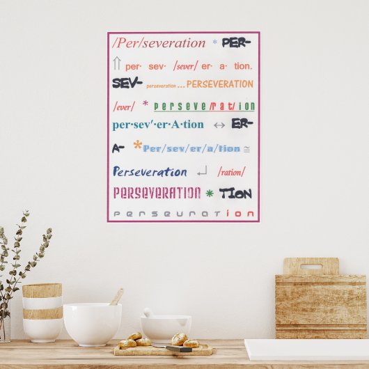 忍耐 ポスター (キッチン)