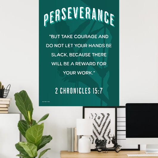 忍耐 ポスター (ホームオフィス)