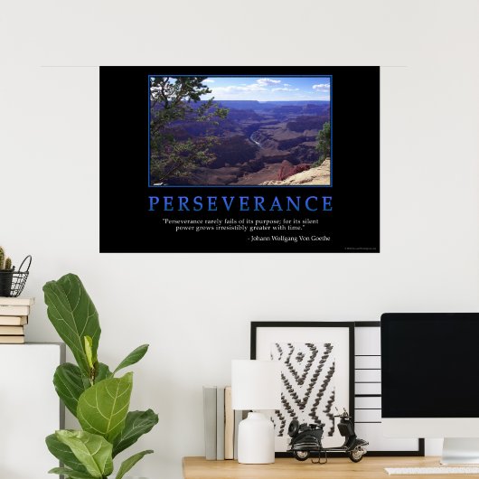 忍耐 ポスター (ホームオフィス)