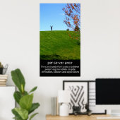 忍耐 ポスター (ホームオフィス)