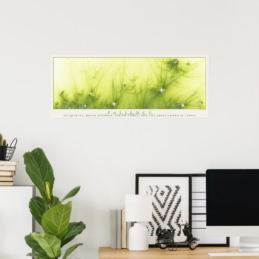 忍耐 ポスター (ホームオフィス)