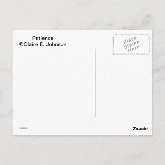 忍耐 ポストカード (裏面)