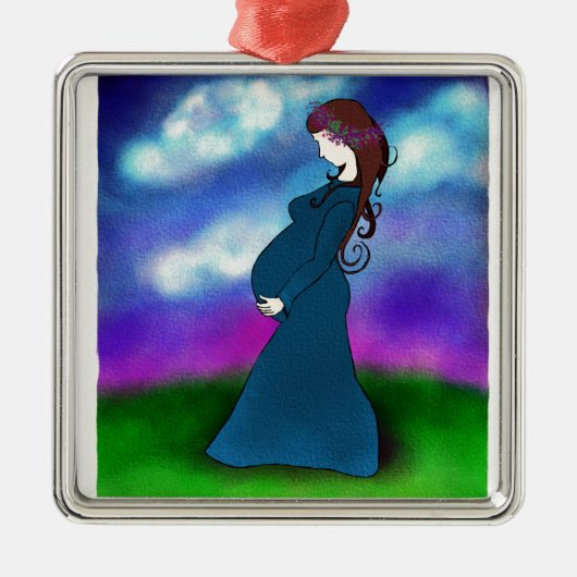 "忍耐" メタルオーナメント (正面)