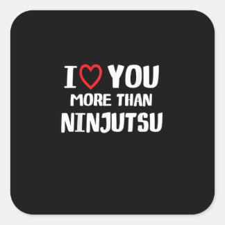 忍術よりも愛してる 面白い女性へのギフト スクエアシール