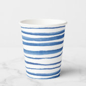 志堀藍青ホワイトストライプ絞り染め 紙コップ (裏面)