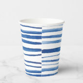志堀藍青ホワイトストライプ絞り染め 紙コップ (右)