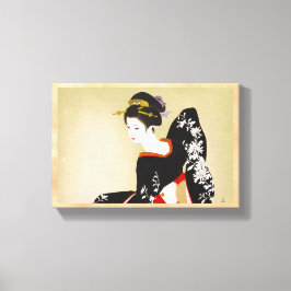 志村辰己二科女日本の語 キャンバスプリント