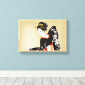 志村辰己二科女日本の語 キャンバスプリント (インサイチュ (ウッドフロア))