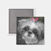 志津犬スクエアマグネット マグネット (正面/裏面)
