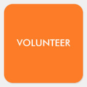 志願者 スクエアシール (正面)