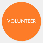 志願者 ラウンドシール (正面)