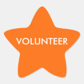 志願者 星シール (正面)