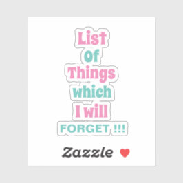 忘おもしろいれ深い人には注意忘れ シール