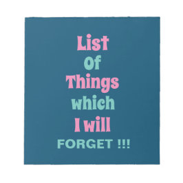 忘おもしろいれ深い人には注意忘れ ノートパッド