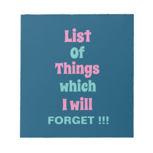 忘おもしろいれ深い人には注意忘れ ノートパッド