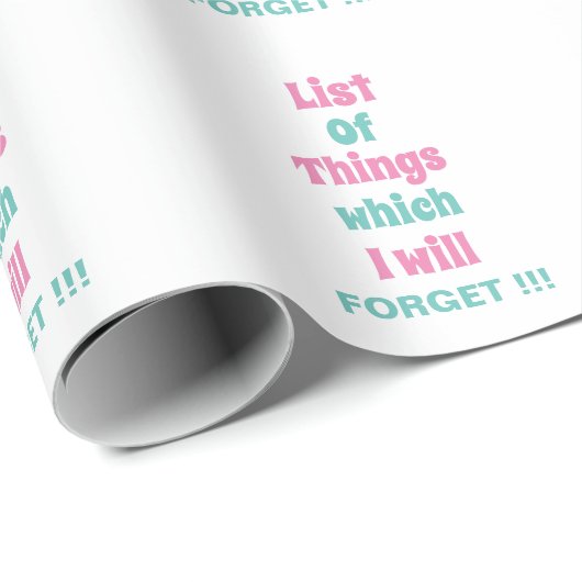 忘おもしろいれ深い人には注意忘れ ラッピングペーパー (ロールコーナー)