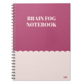 忘おもしろいれ深い脳霧ユーモアのある引用文 ノートブック (正面)