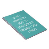 忘おもしろいれ物にリストする人のための引用文 ノートブック (右側)