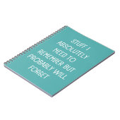 忘おもしろいれ物にリストする人のための引用文 ノートブック (左側)