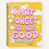 忘おもしろいれ物にリストする人のための引用文 ノートブック (正面)