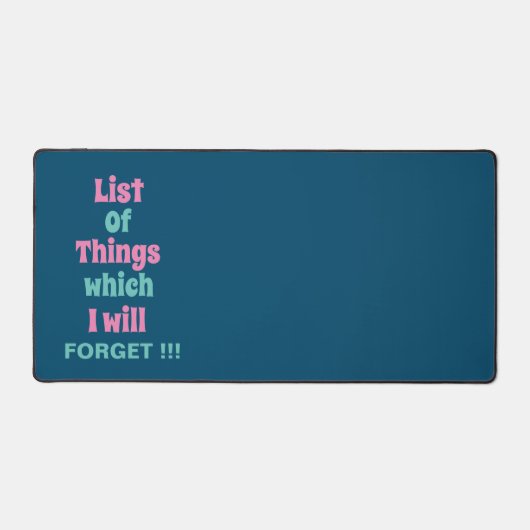 忘れおもしろいたき人への注意 デスクマット (正面)